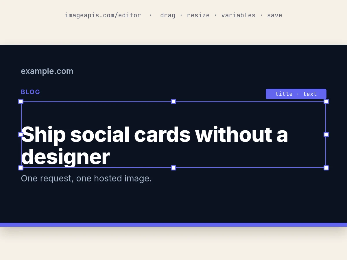 What this guide builds: The visual editor
